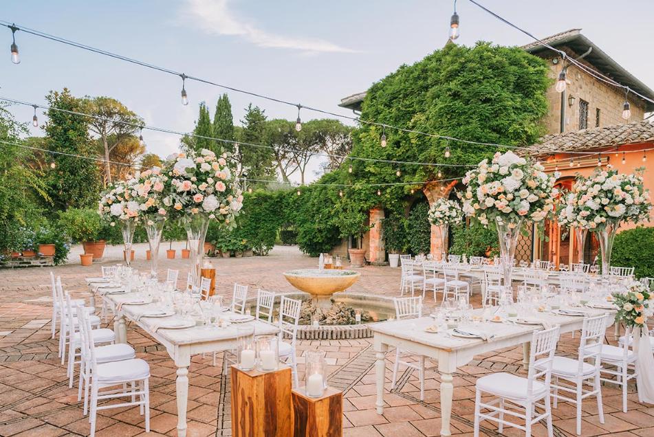 Tuscany themed wedding